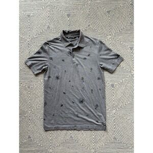 Travis Mathew AOP Graphic Polo -‎ Gray/Black - Small